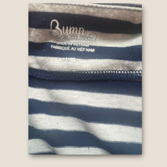 Striped Maternity Robe - Picture 4 of 4